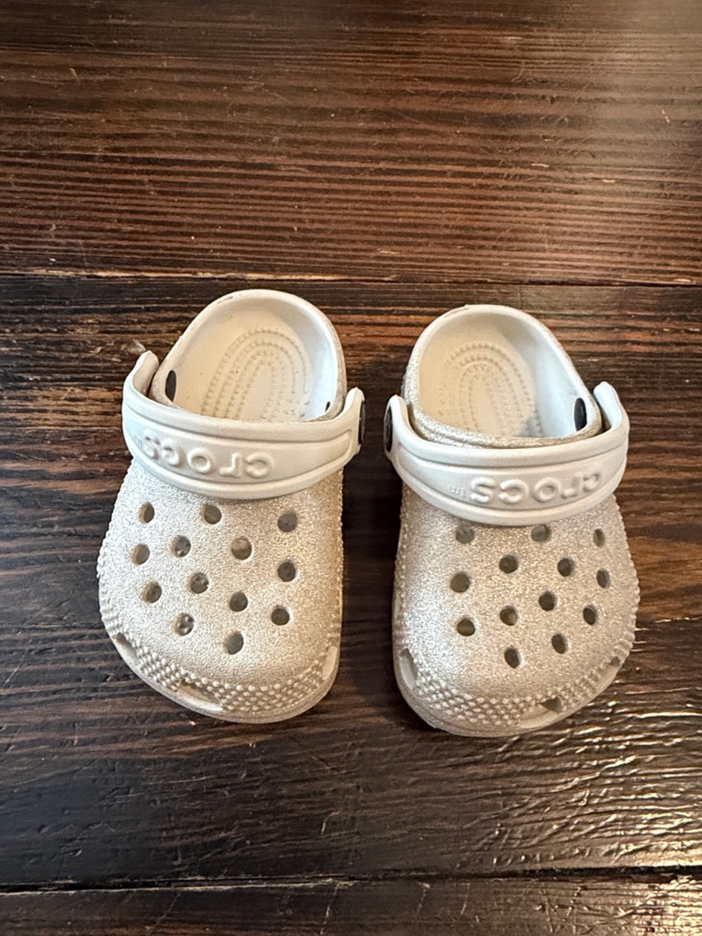 Kids Glitter Clog Sandals - GOLD Glitter